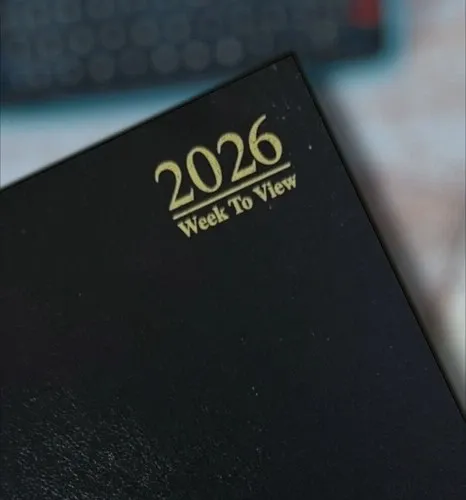 2026 diary A4/A5/A6 Page a Day/Week to View Diary Hardback Case bound Back Cover