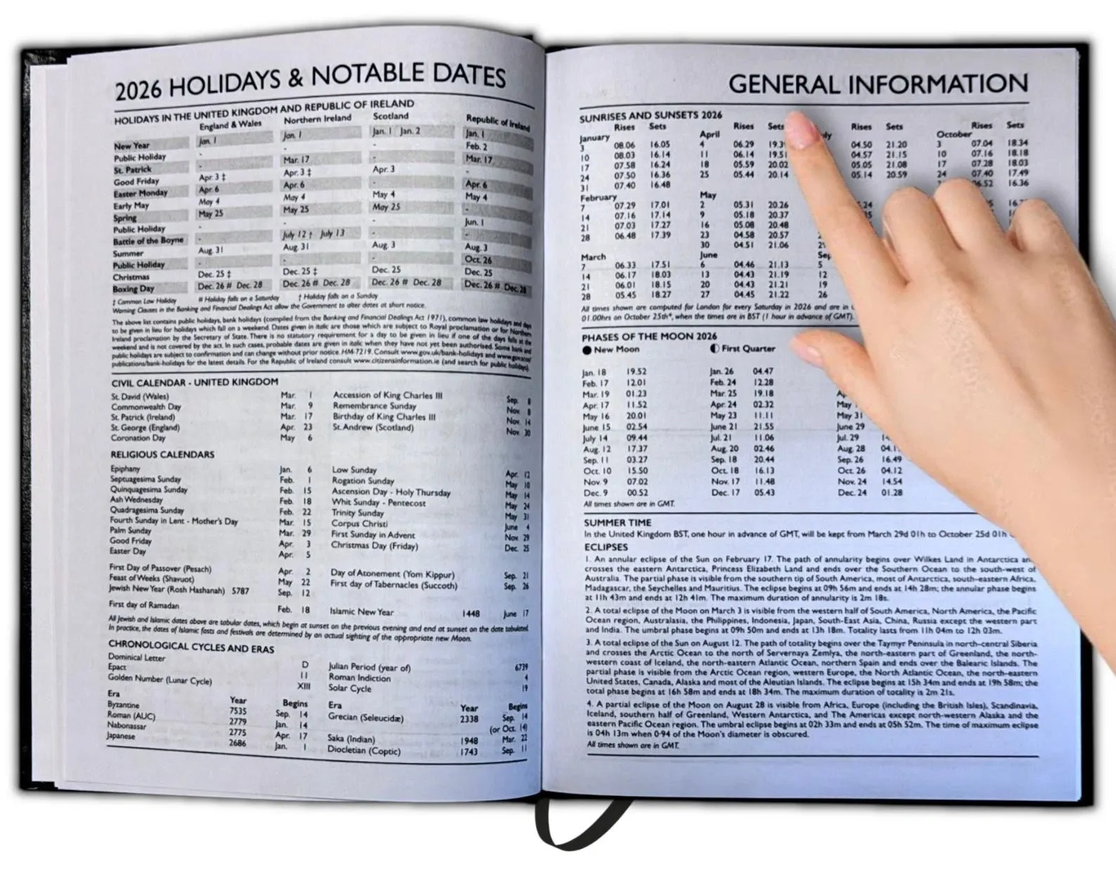 2026 A4 A5 A6 Day to Page / Week To View Diary Full Year Planner Desk Hardback