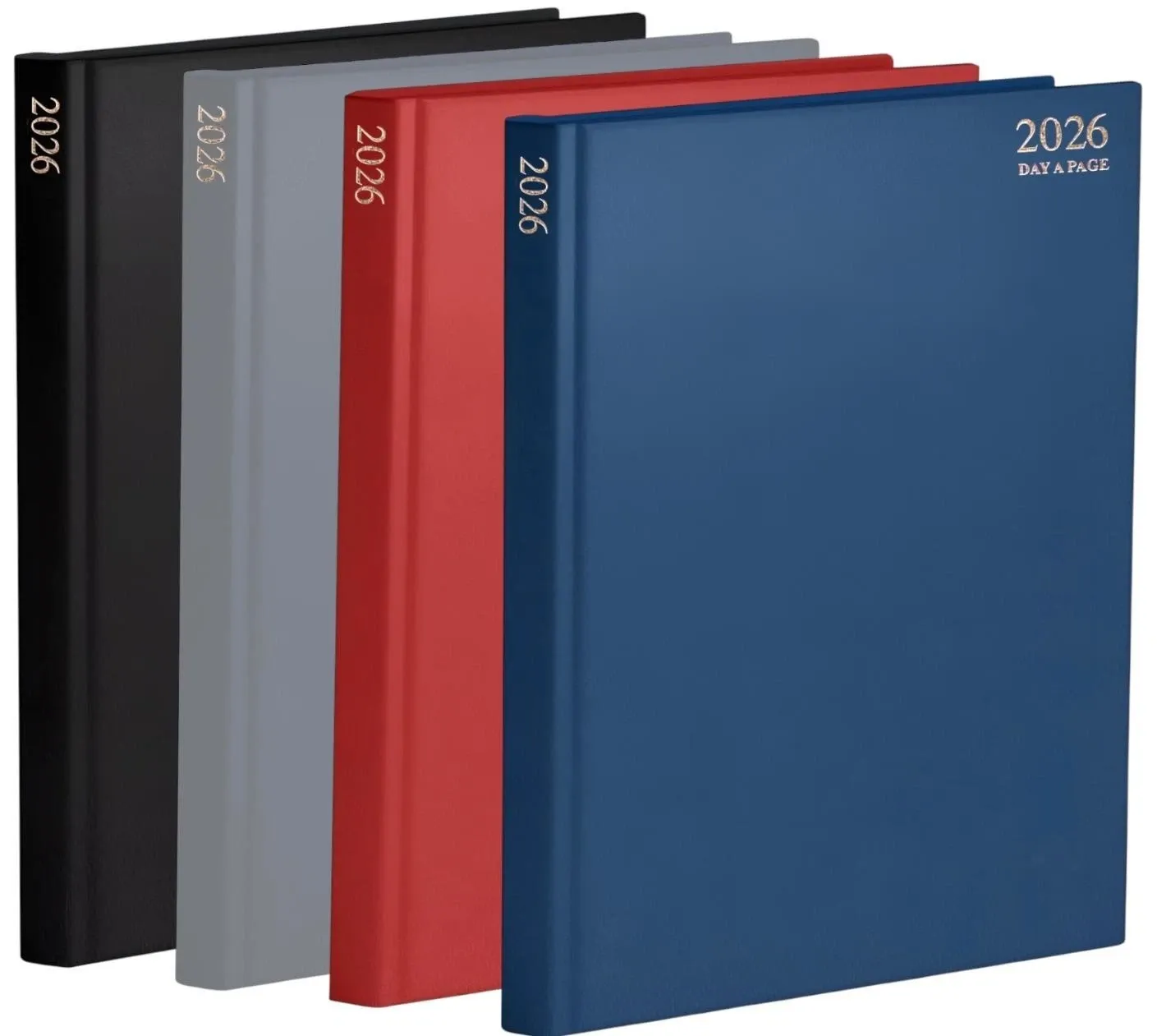 2026 diary A4/A5/A6 Page a Day/Week to View Diary Hardback Case bound Back Cover