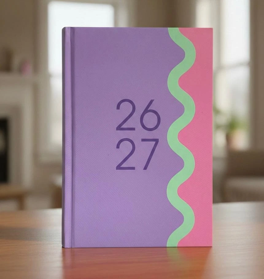 2026-2027 A5 Day to Page Academic Mid year Diary Student Teacher Office Diary