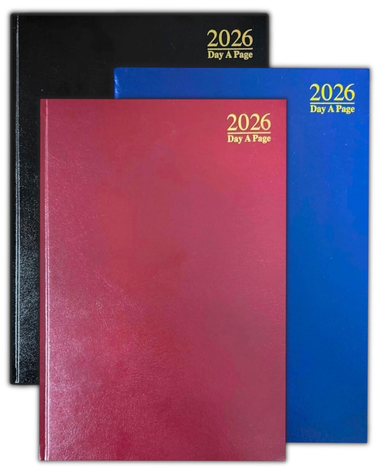 2026 Diary A5 Page A Day Diary Hardback Casebound Full Year Planner Organiser