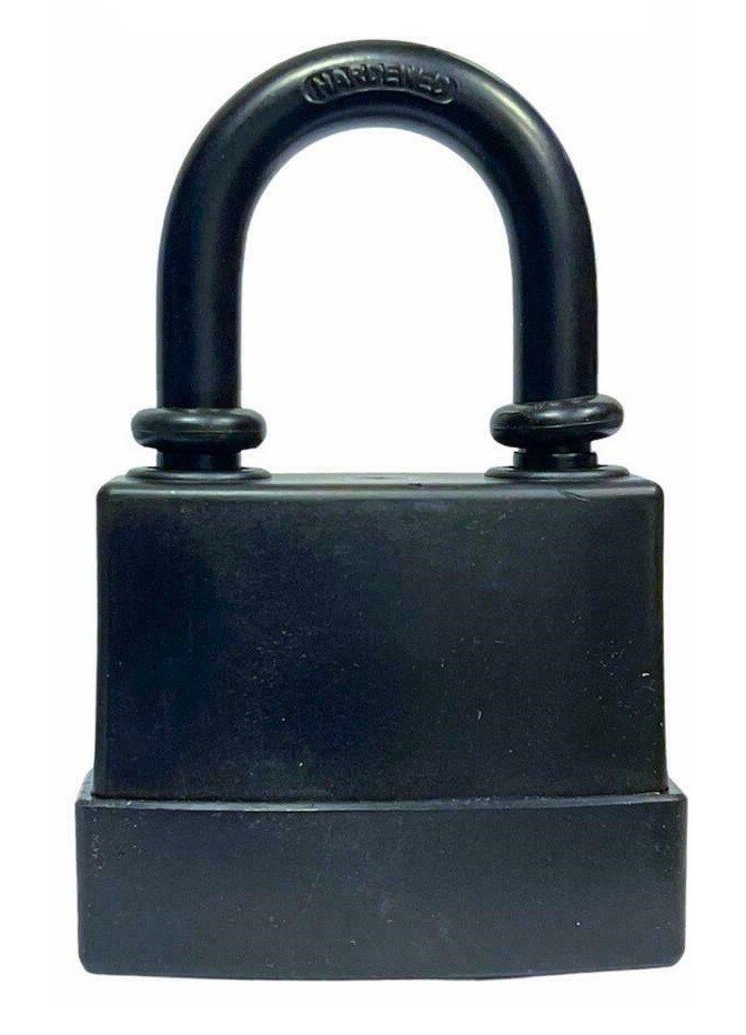 Heavy Duty Padlock Short Shackle 45mm Waterproof 2 keys Security Outdoor Shed UK