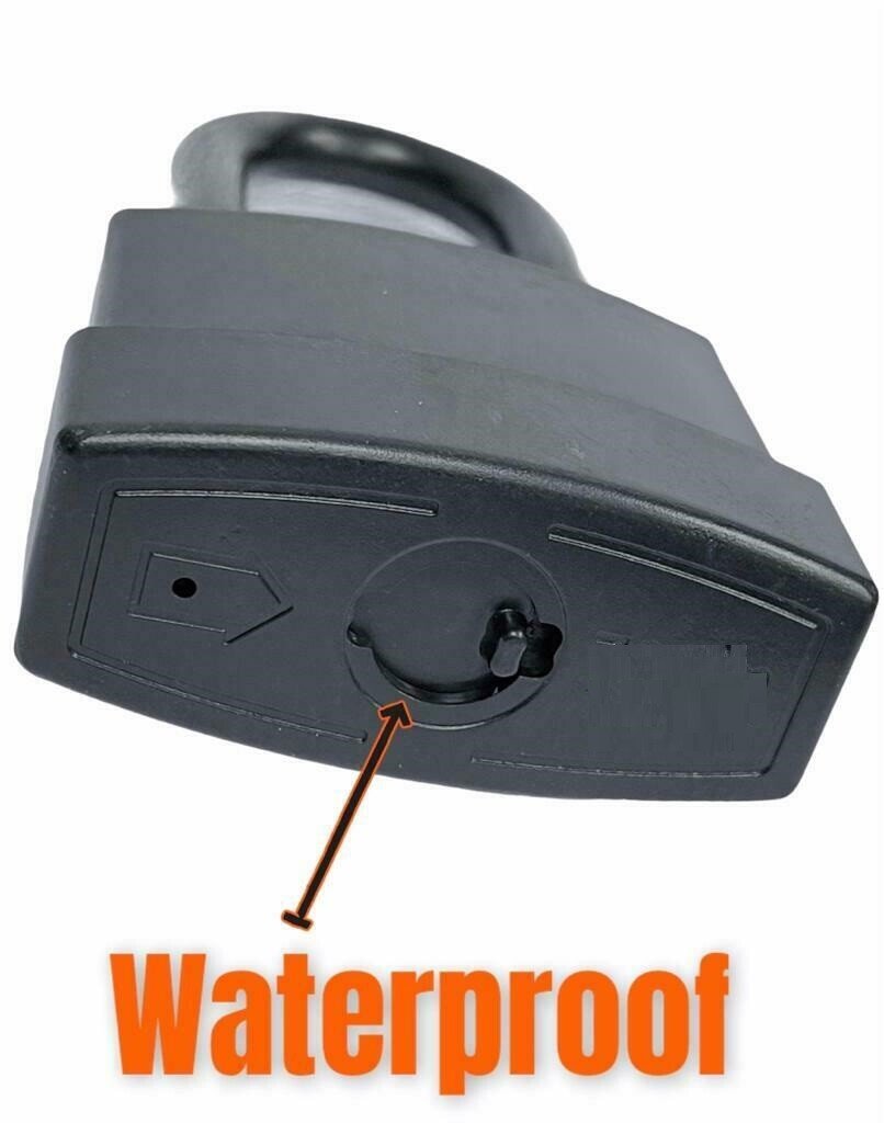 Heavy Duty Padlock Short Shackle 45mm Waterproof 2 keys Security Outdoor Shed UK