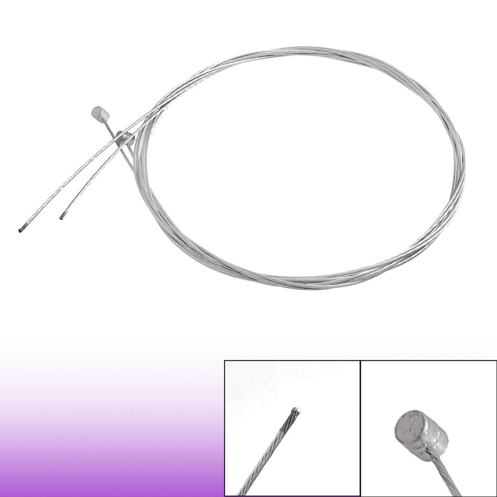 2Pcs Barrel Nipple Bike Brake Cable Inner Wire Set Galvanised Steel 2mt