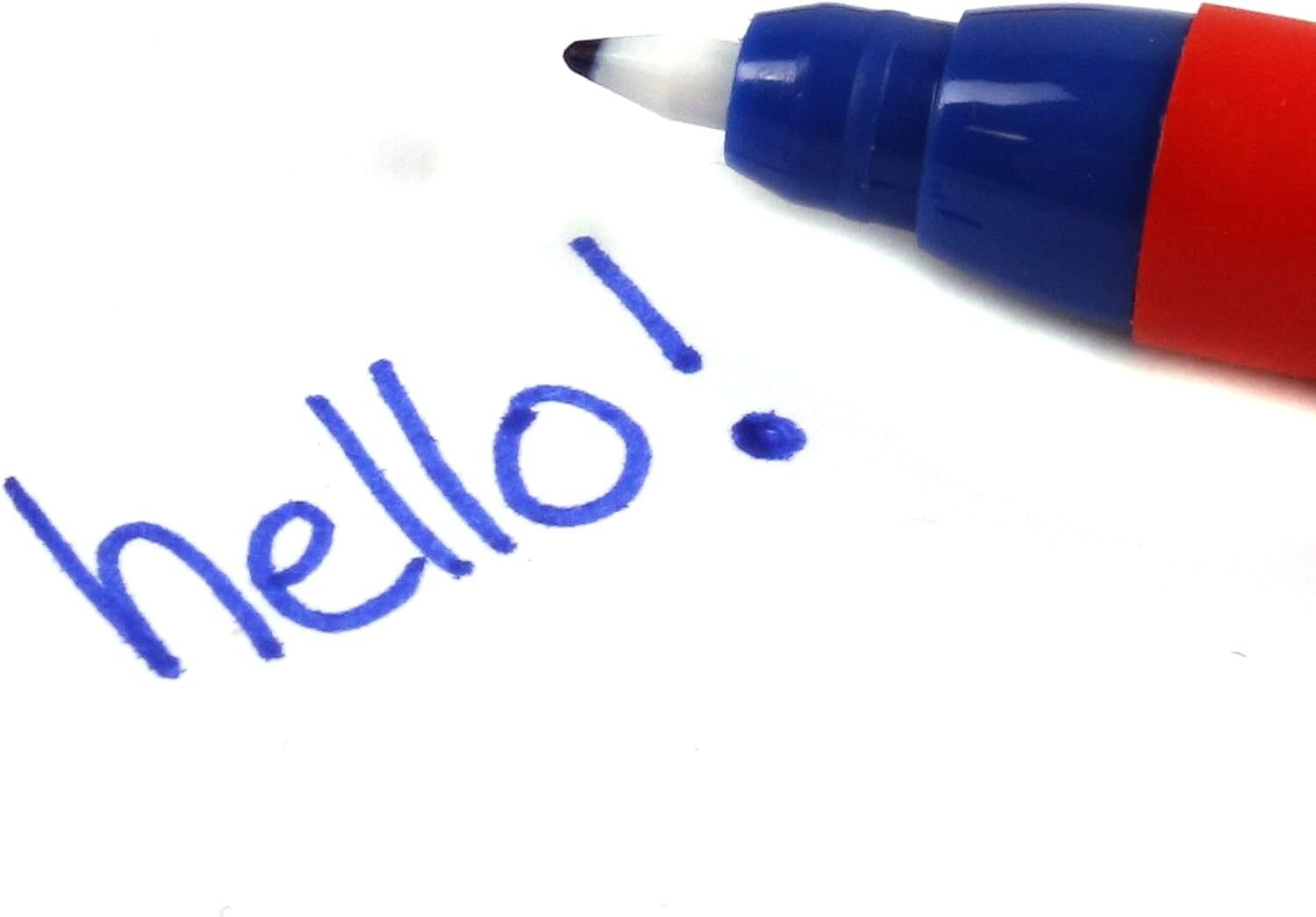 4 / 8 / 12 HANDWRITING PENS Quality Fine Tip BLUE ink School Office Stationery