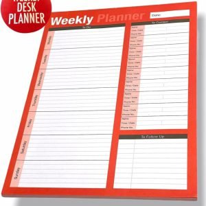 A4 Weekly Planner To Do List Desk NotePad Meal Plan Home Office Tear Off Sheets