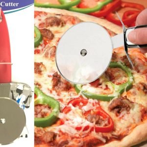 Pizza Cutter Wheel Stainless Steel Red Large Hand Slicer Kitchen Utensil Tools