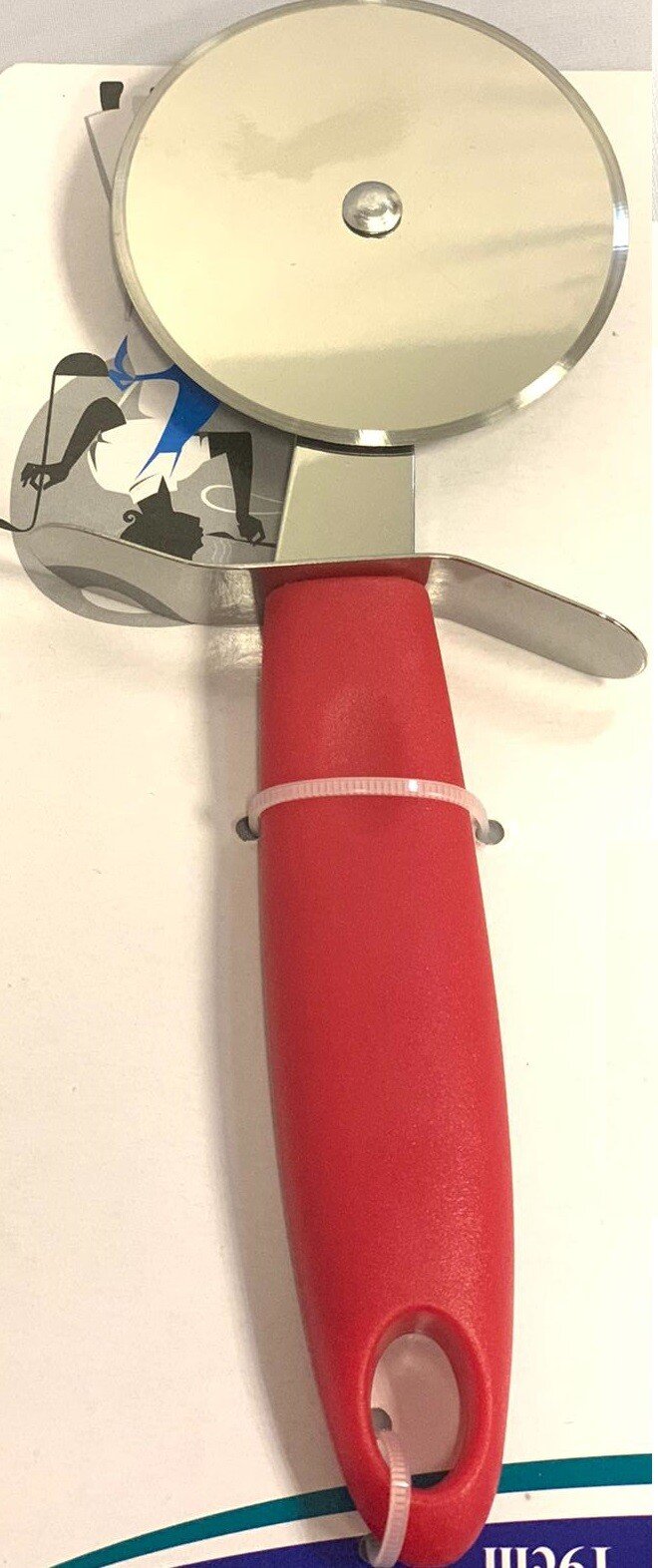 Pizza Cutter Wheel Stainless Steel Red Large Hand Slicer Kitchen Utensil Tools