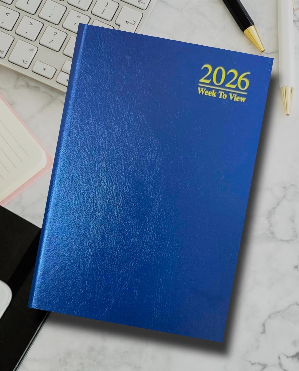 2026 diary A4/A5/A6 Page a Day/Week to View Diary Hardback Case bound Back Cover