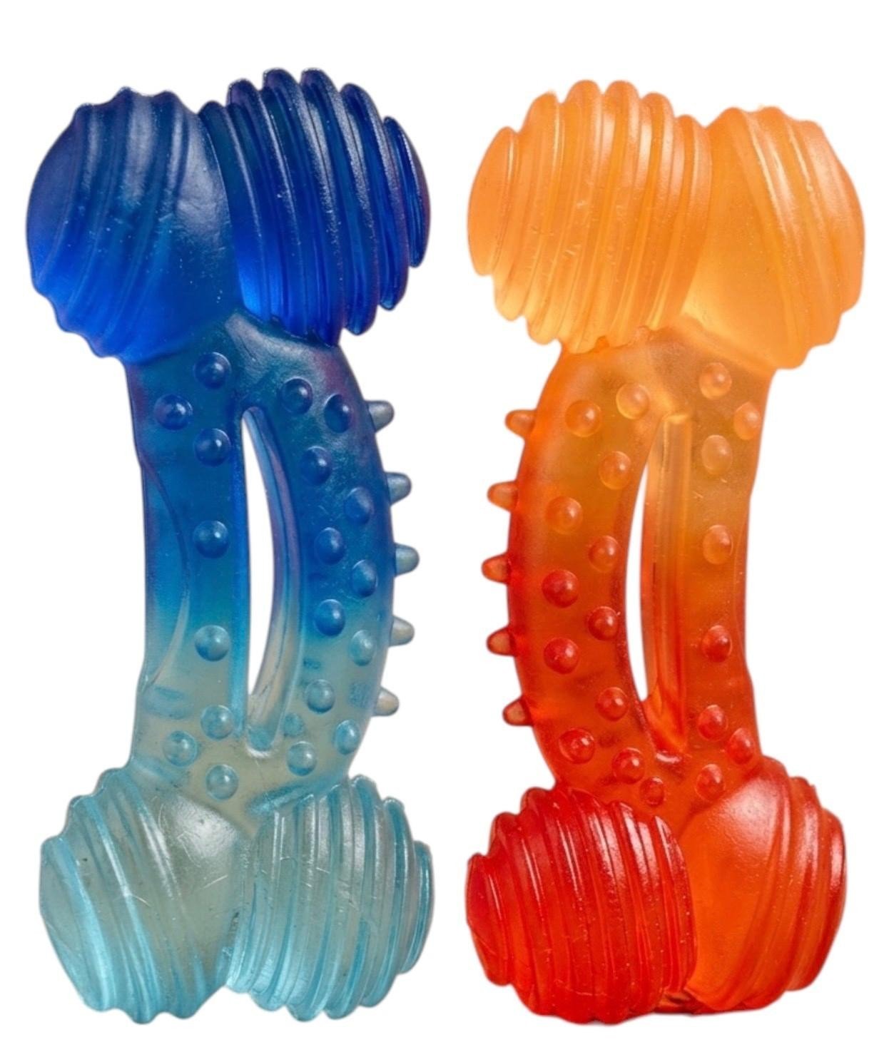 Dog Toy Puppy Chew Toy Squeaky Bone Puppy Teething Relief Aid Doggy Gift -2 Pack
