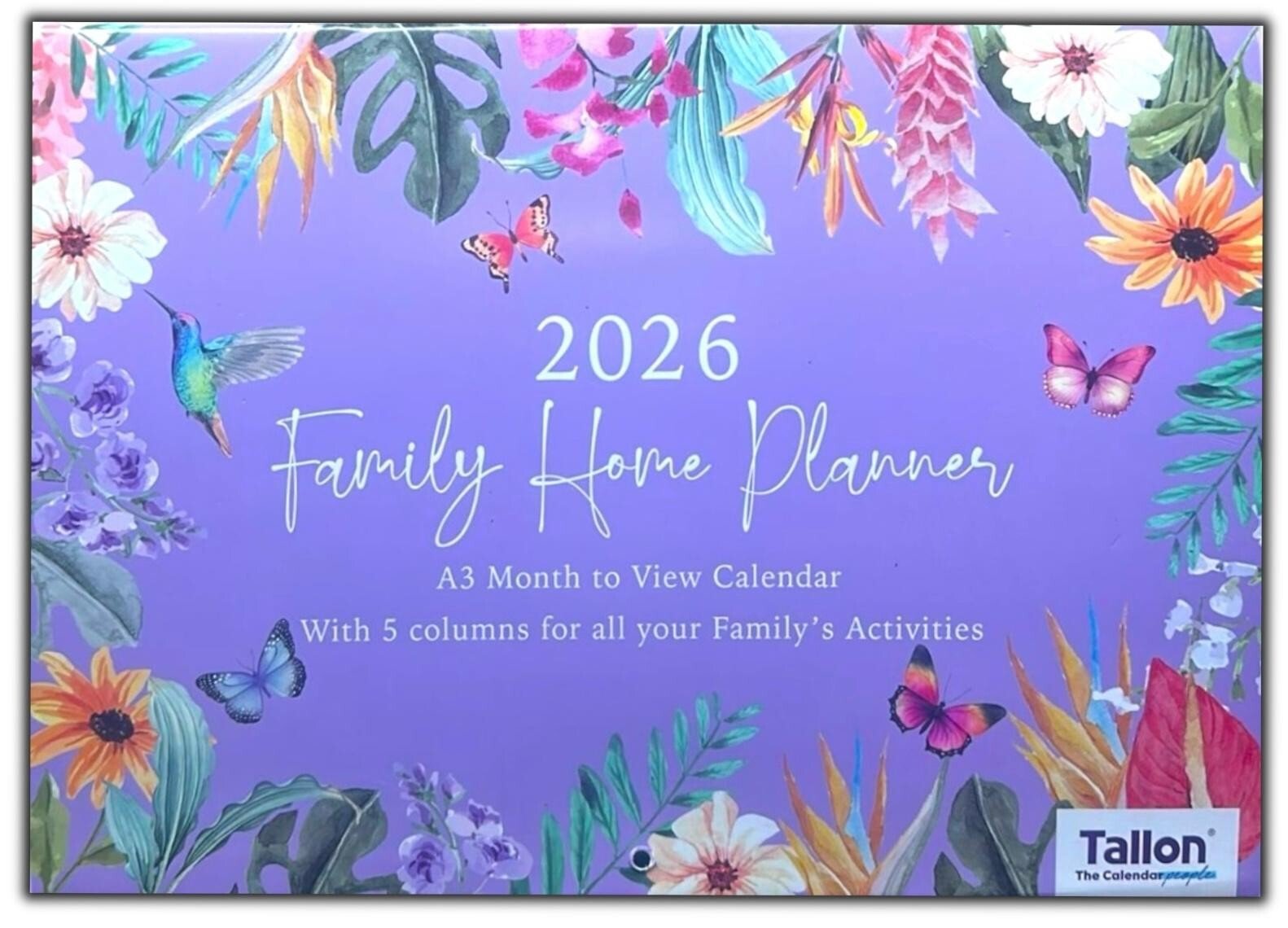 2026 Calendar Wall Monthly Planner Staff Rota Family Organiser Floral Home Decor