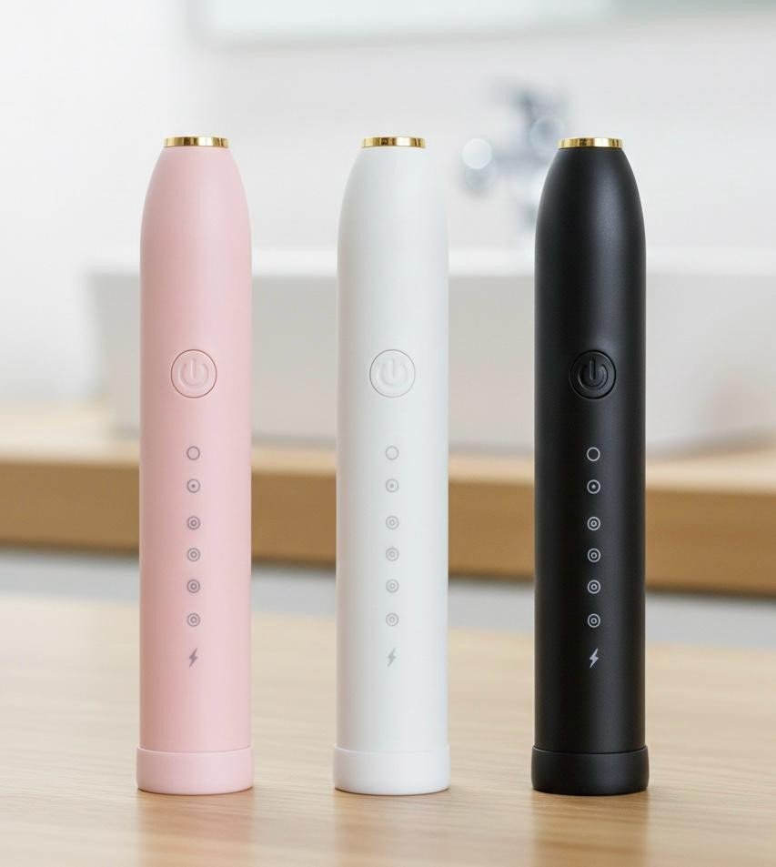 Sonic Electric Toothbrush USB Rechargeable Adult IPX-7 Waterproof With 4 Heads