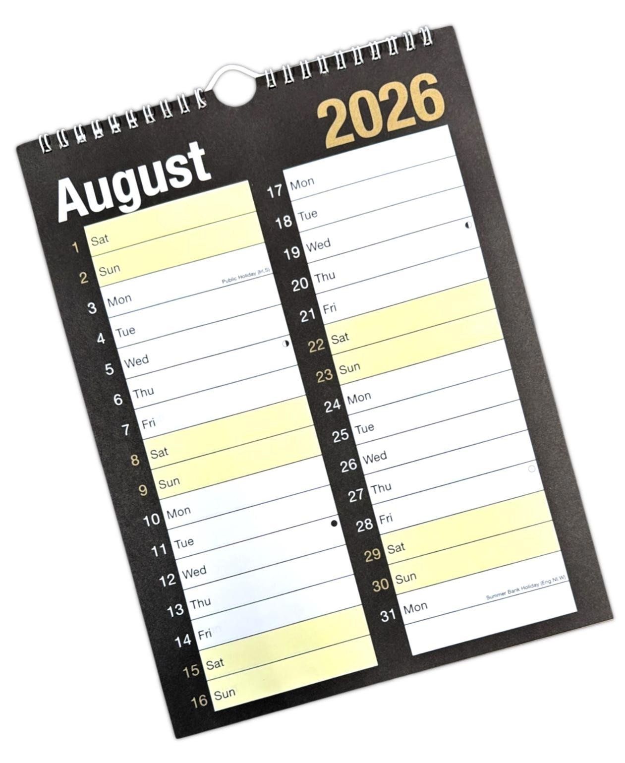 2026 LARGE MONTH TO VIEW PLANNER QUALITY CALENDER WALL HANGING PLANNER