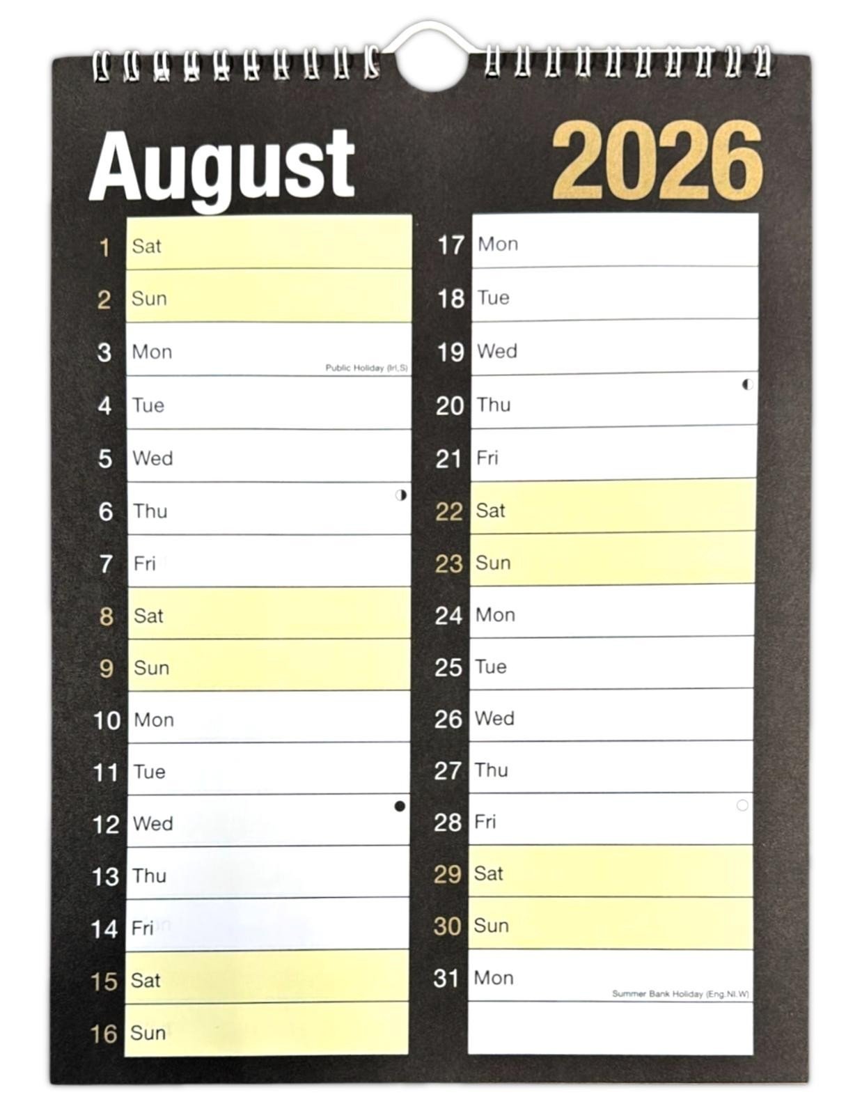 2026 LARGE MONTH TO VIEW PLANNER QUALITY CALENDER WALL HANGING PLANNER