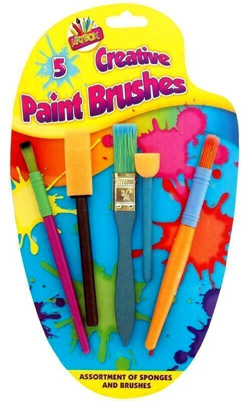 5Pcs Kids Paint Brushes Sponge Painting Brush Tool Set for Children Toddlers Hot