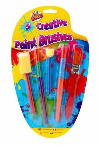 5Pcs Kids Paint Brushes Sponge Painting Brush Tool Set for Children Toddlers Hot