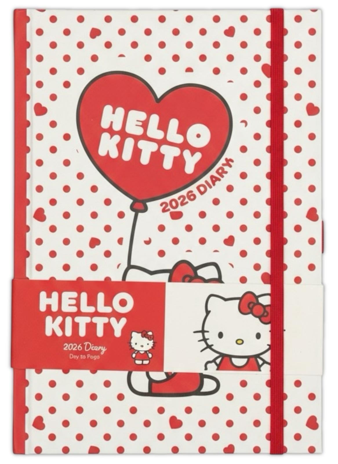 2026 A5 Day A Page Hello Kitty Cover Full Year Organiser Office Daily Planner