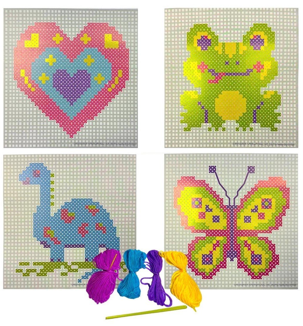 Embroidery Cross Stitch Kit Set for Beginners-Handmade Embroidery DIY Craft UK