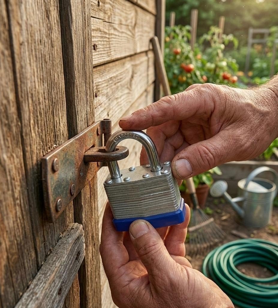 2 PK Heavy Duty Weatherproof Padlock Outdoor Security Iron Lock Shed Safety 2Key