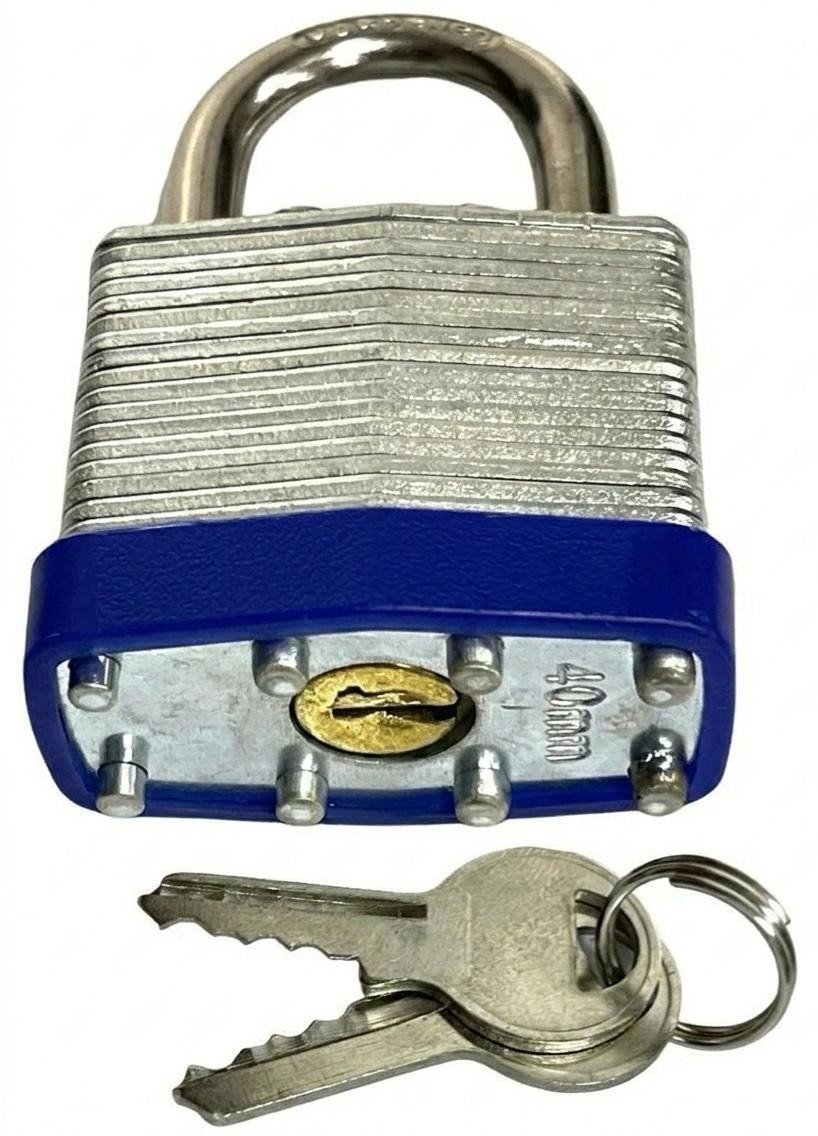2 PK Heavy Duty Weatherproof Padlock Outdoor Security Iron Lock Shed Safety 2Key