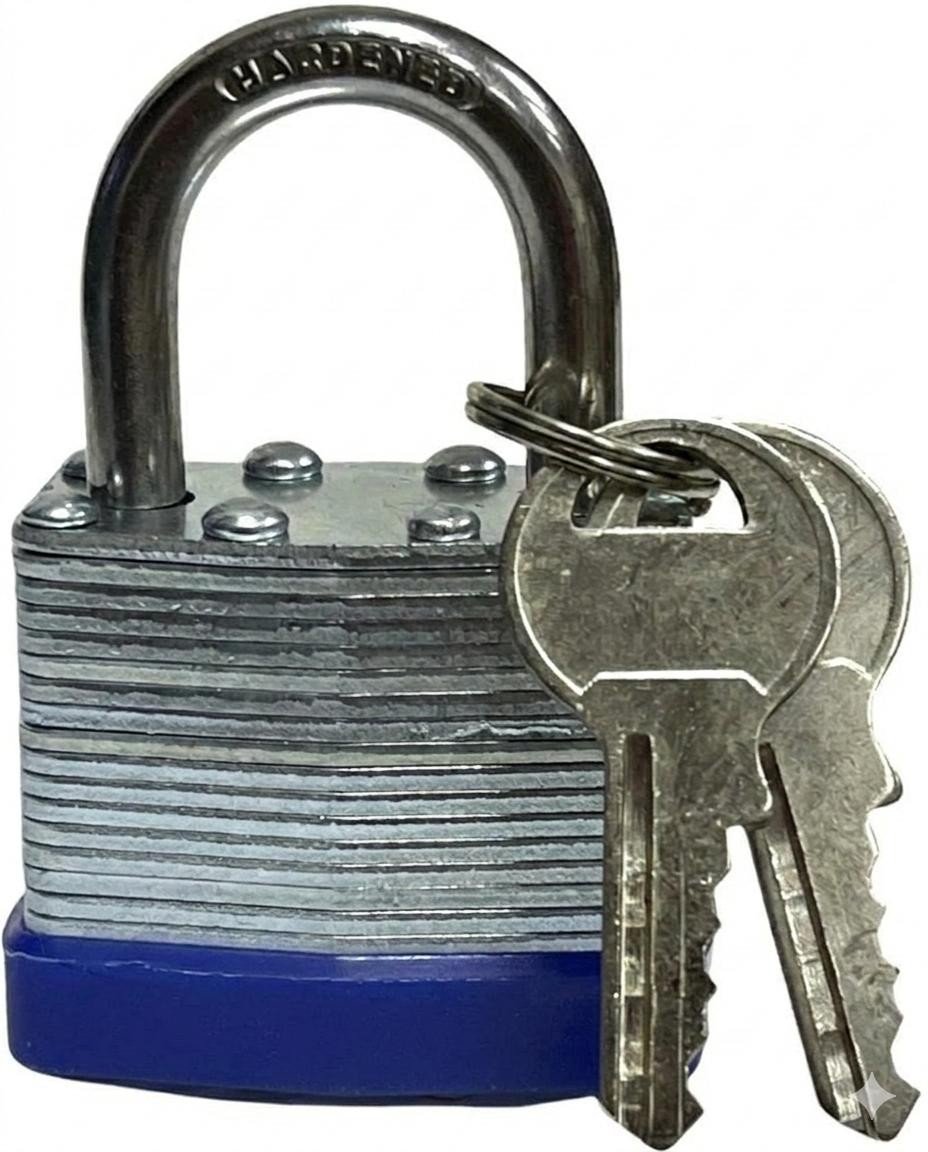 2 PK Heavy Duty Weatherproof Padlock Outdoor Security Iron Lock Shed Safety 2Key