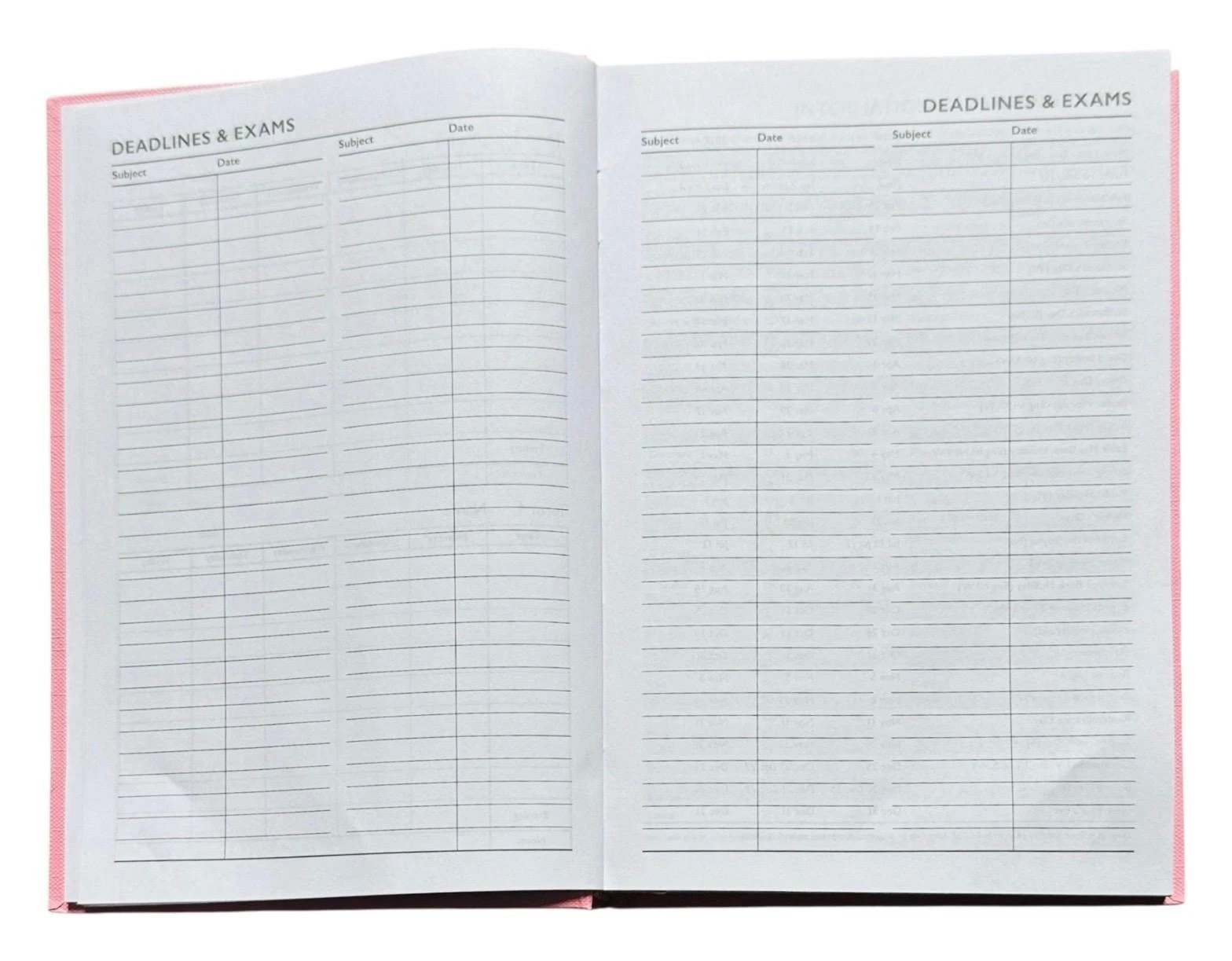 2026-2027 A5 Day to Page Academic Mid year Diary Student Teacher Office Diary
