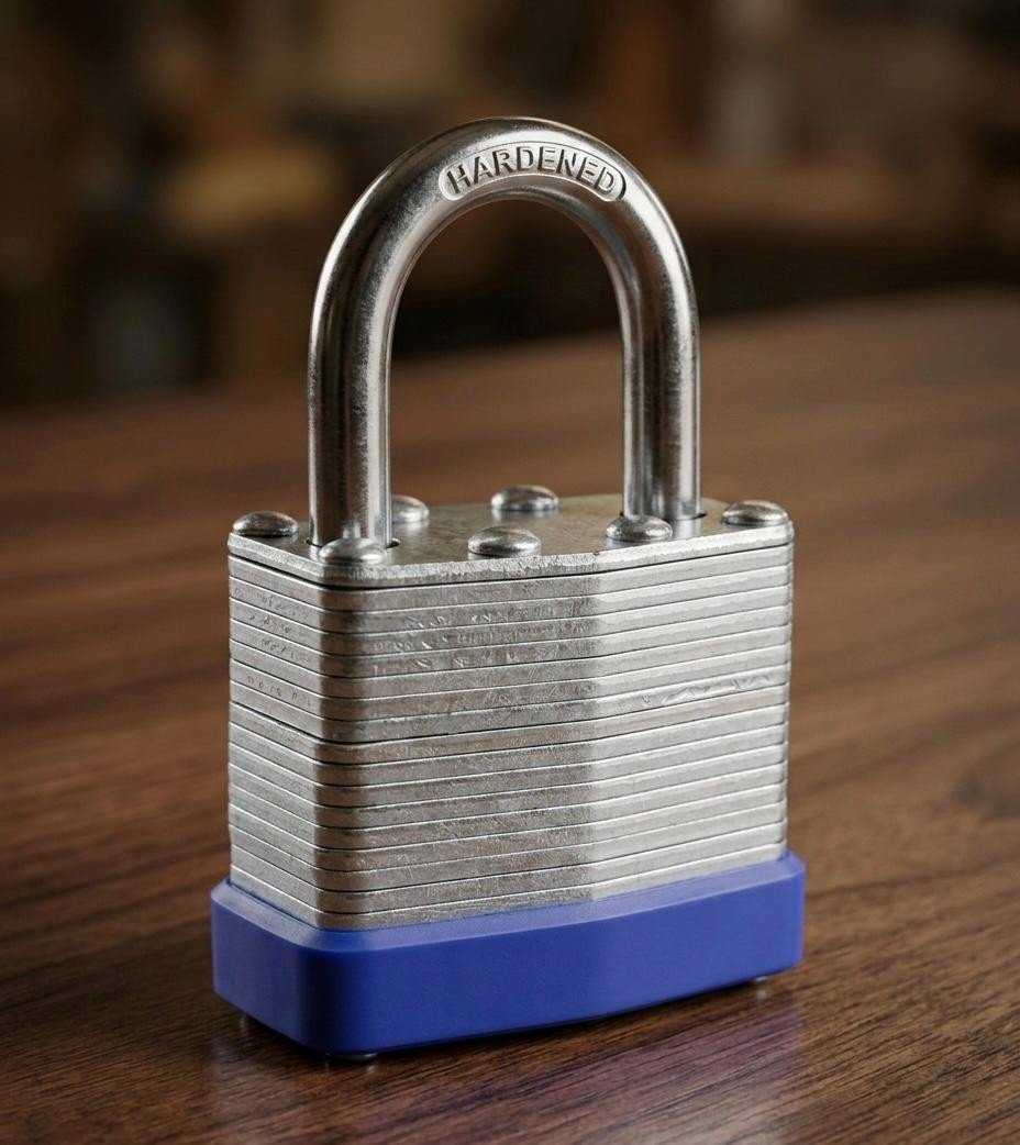 2 PK Heavy Duty Weatherproof Padlock Outdoor Security Iron Lock Shed Safety 2Key