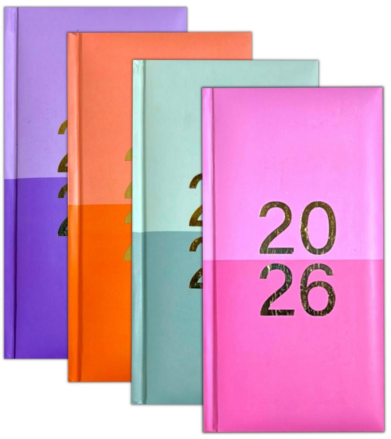 2026 DIARY POCKET SMALL / SLIM LINE METAL CORNER WEEK TO VIEW CUTE FASHION DIARY