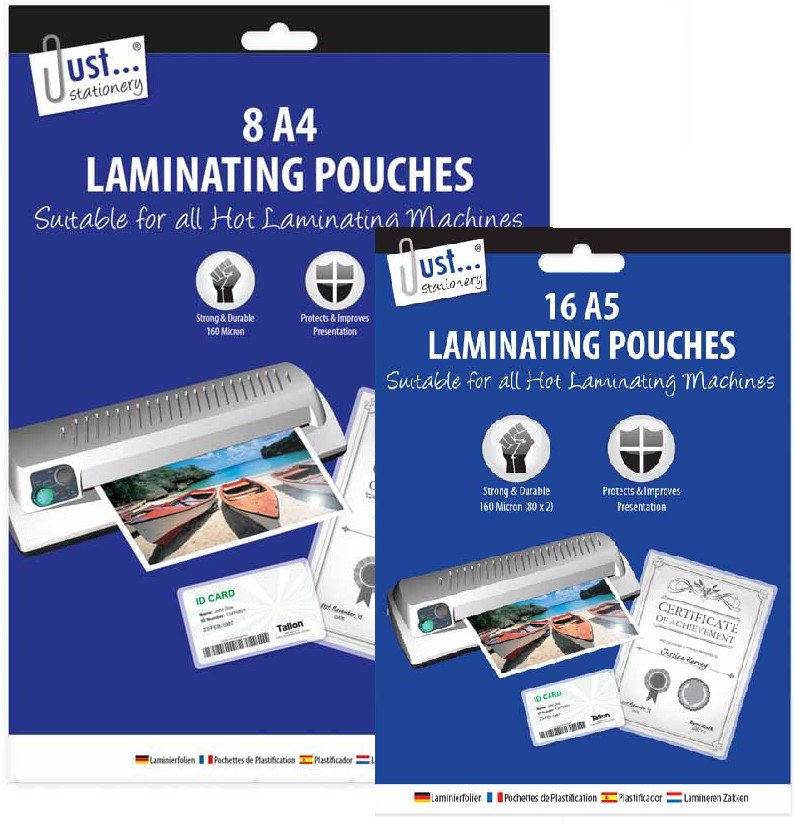 A4 / A5 Laminating Pouches Gloss 140 Micron Laminator Laminate Sheets