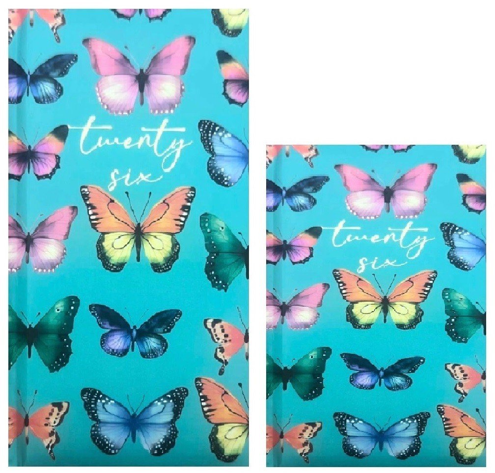 2026 DIARY POCKET SMALL / SLIM LINE METAL CORNER WEEK TO VIEW CUTE FASHION DIARY