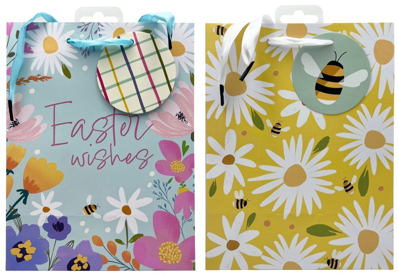 4 x Large Easter Eggs FloraLuxury Present Gift Bags Easter Egg Gift Bag with Tag