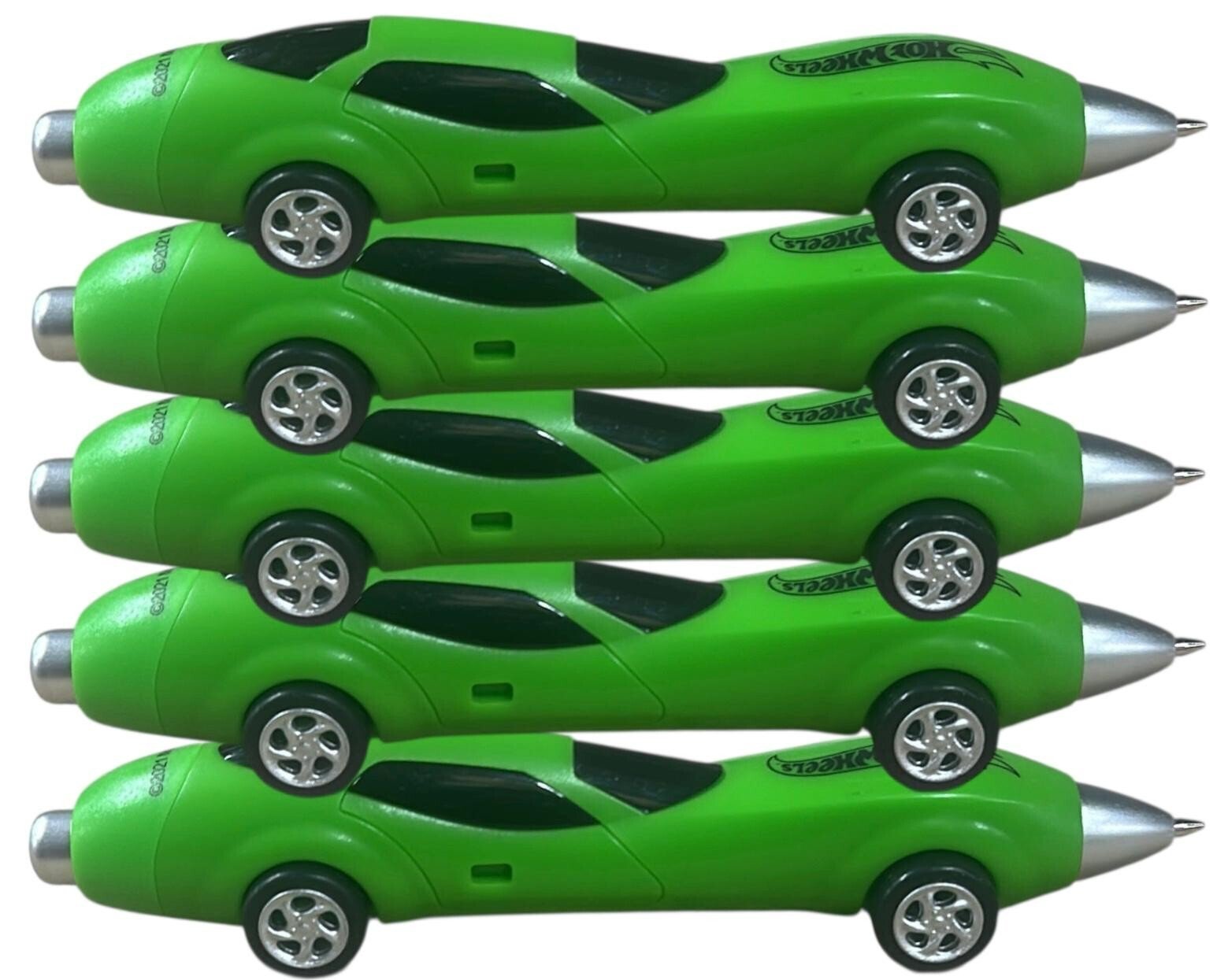 5 Pack set Hot Wheels Novelty Design Racing Car Shaped Ballpoint Pen Office Gift