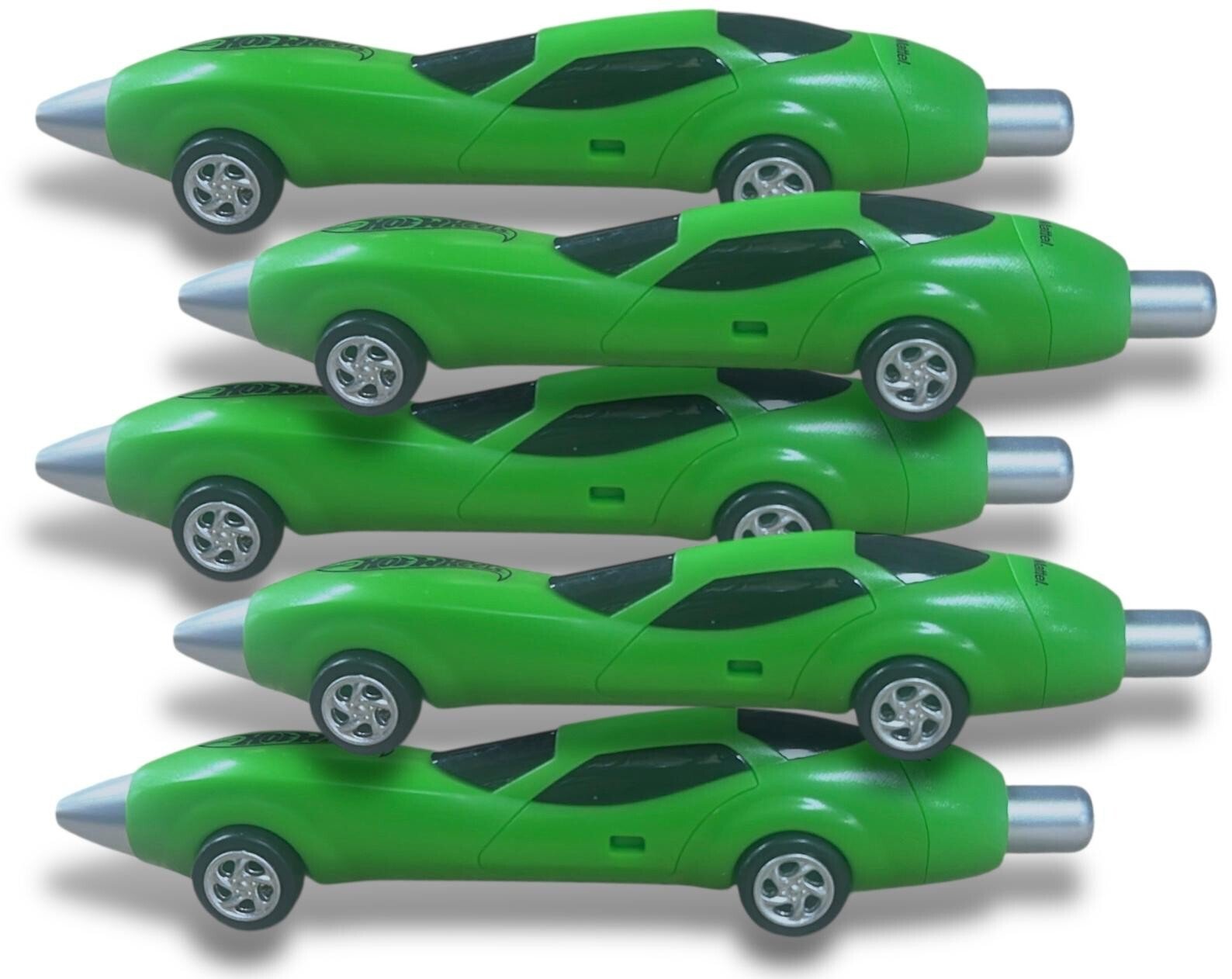 5 Pack set Hot Wheels Novelty Design Racing Car Shaped Ballpoint Pen Office Gift