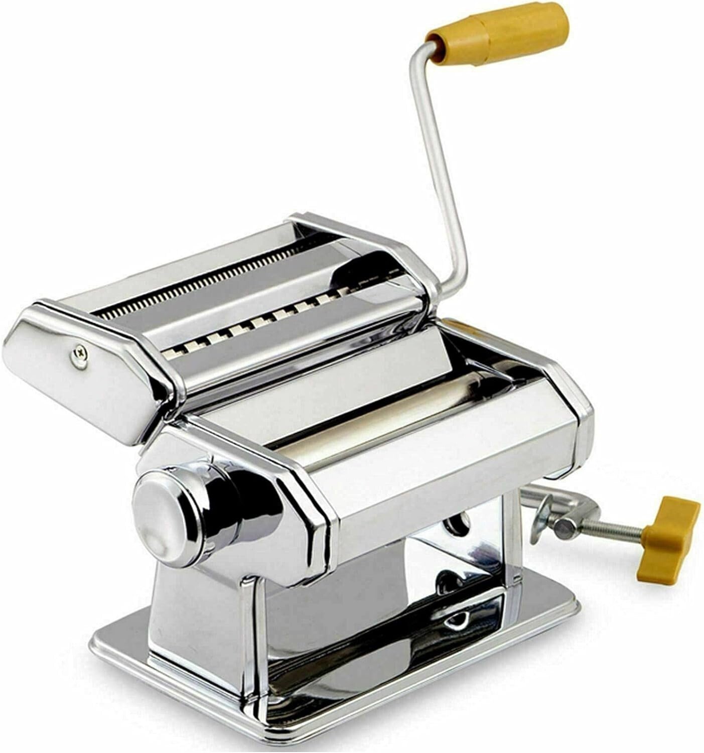 STAINLESS STEEL PASTA LASAGNE SPAGHETTI TAGLIATELLE RAVIOLI MAKER MACHINE 9 FUNC