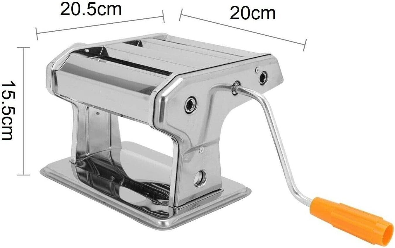 STAINLESS STEEL PASTA LASAGNE SPAGHETTI TAGLIATELLE RAVIOLI MAKER MACHINE 9 FUNC