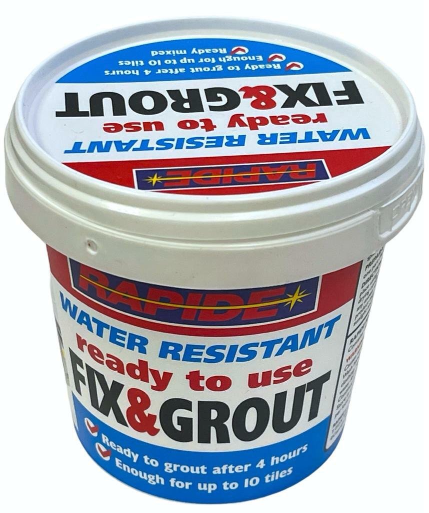 Pack Of 2 Rapide Waterproof Fix and Grout for Ceramic Wall Tiles - 500g