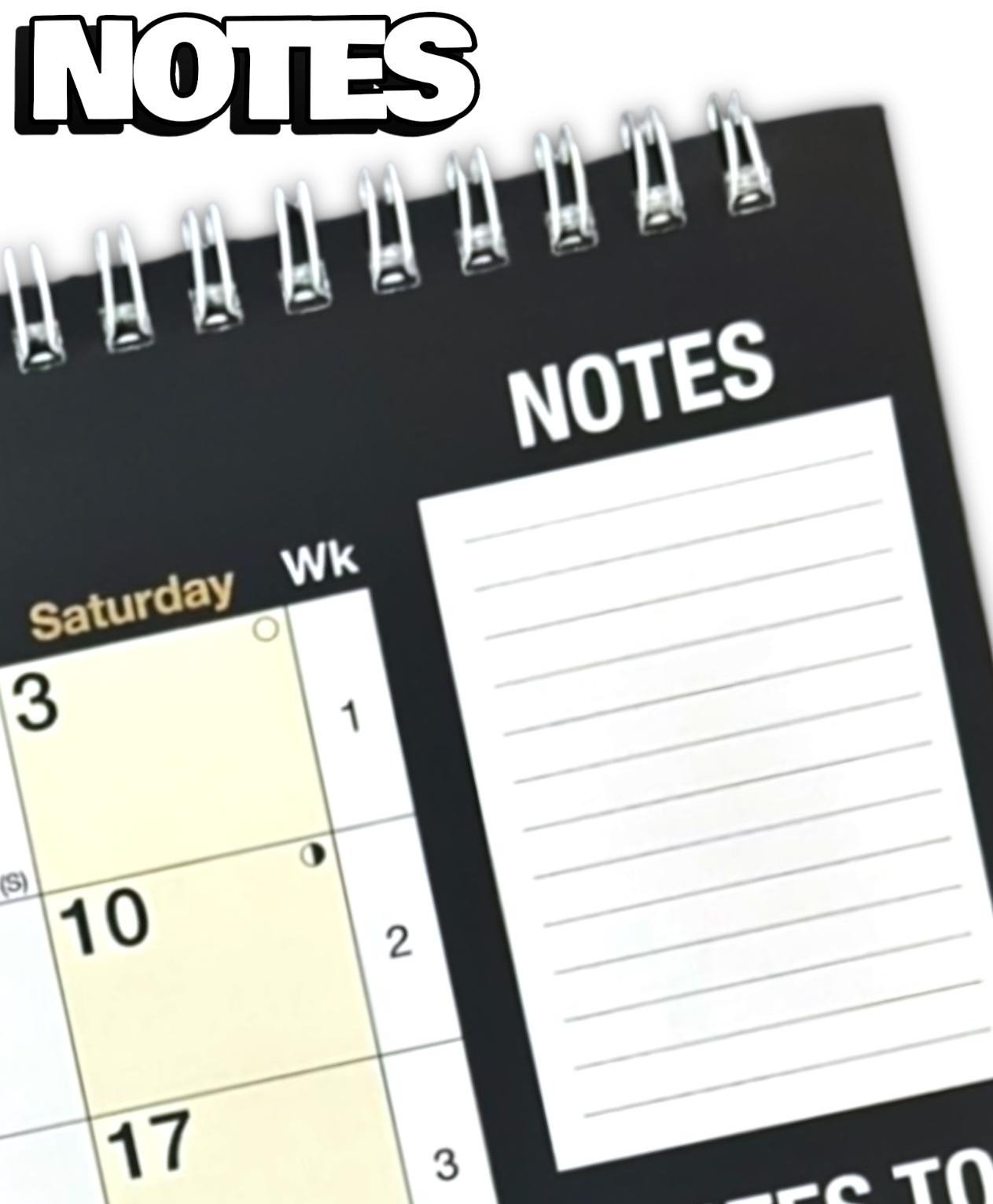2026 Month To View Stand Up Desk Home Office Top Calendar Full Year Planner