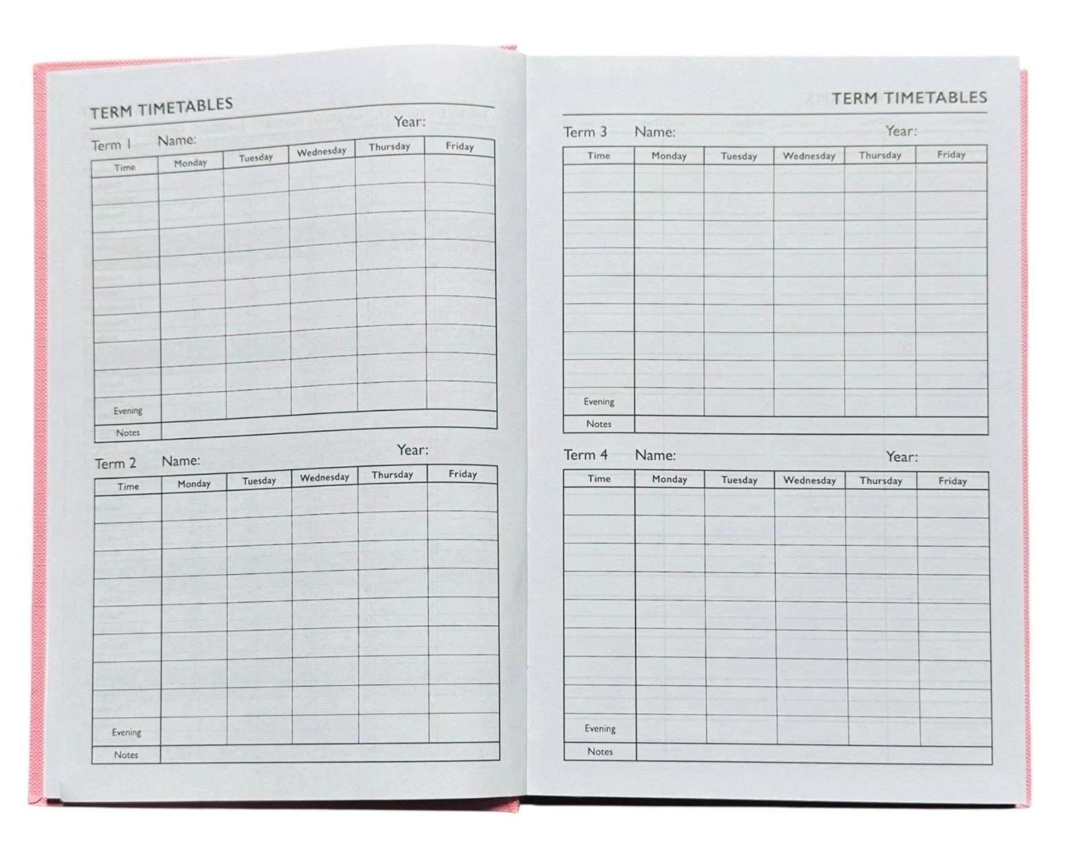 2026-2027 A5 Day to Page Academic Mid year Diary Student Teacher Office Diary