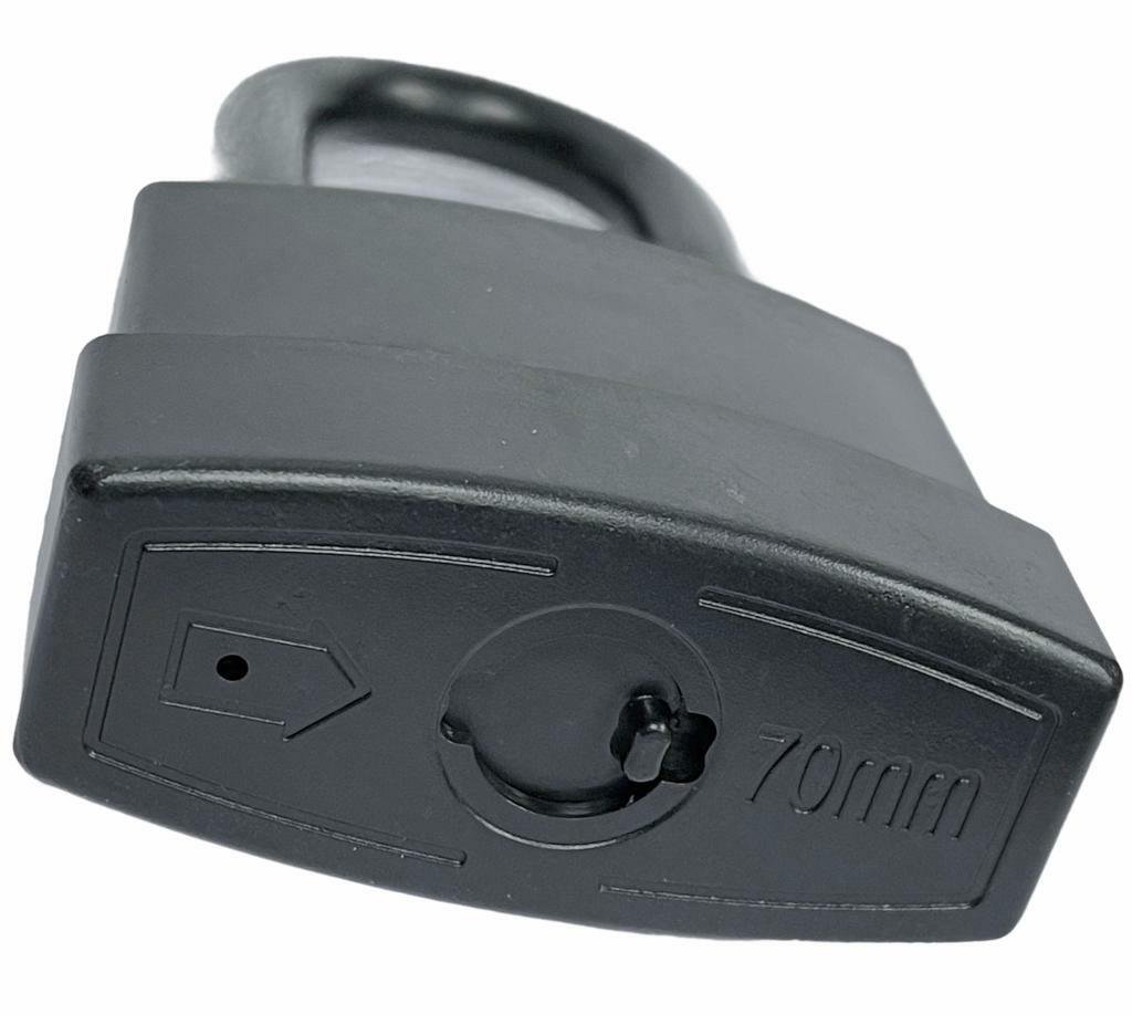 70mm HEAVY DUTY WEATHERPROOF WATERPROOF LAMINATED LONG SHACKLE PADLOCK + 2 KEYS