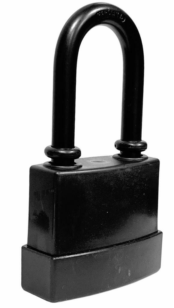 70mm HEAVY DUTY WEATHERPROOF WATERPROOF LAMINATED LONG SHACKLE PADLOCK + 2 KEYS