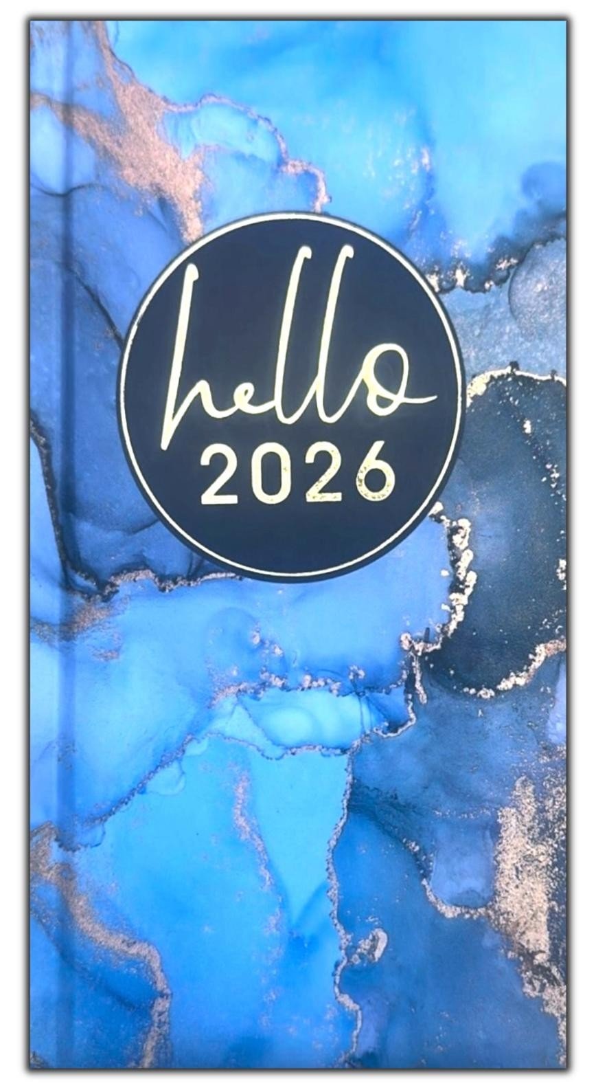 2026 DIARY POCKET SMALL / SLIM LINE METAL CORNER WEEK TO VIEW CUTE FASHION DIARY