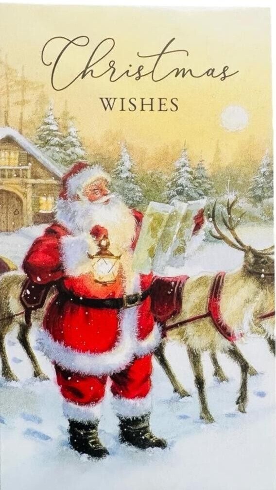 24 x Christmas Money Envelopes Gift Card Voucher Wallet Self-Sealing Xmas Gift