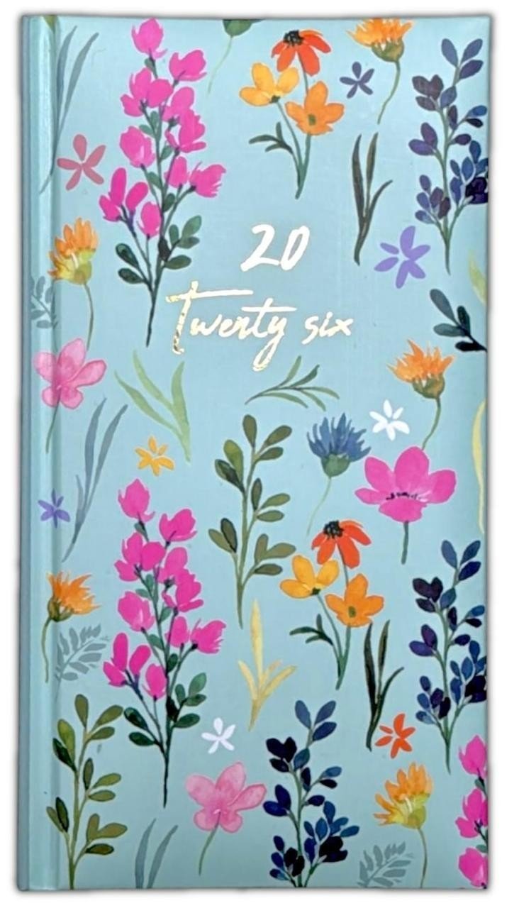 2026 DIARY POCKET SMALL / SLIM LINE METAL CORNER WEEK TO VIEW CUTE FASHION DIARY
