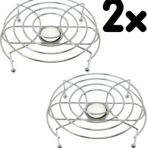 2X SINGLE FOOD DISH WARMER CHAFING CHROME PLATE BURNER HEAT WARM KITCHEN SERVING