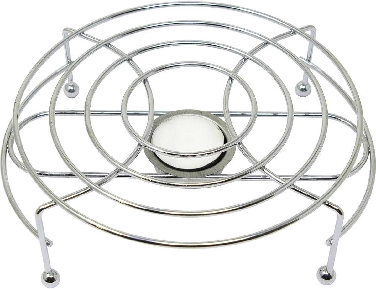 2X SINGLE FOOD DISH WARMER CHAFING CHROME PLATE BURNER HEAT WARM KITCHEN SERVING