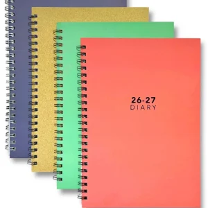 2026-2027 A5 Week to View Academic Diary Hardback Spiral Student Teacher Diary