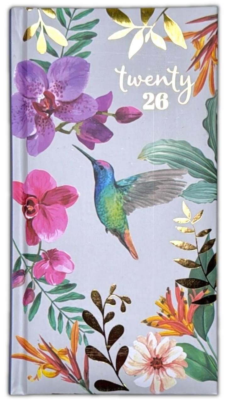 2026 DIARY POCKET SMALL / SLIM LINE METAL CORNER WEEK TO VIEW CUTE FASHION DIARY