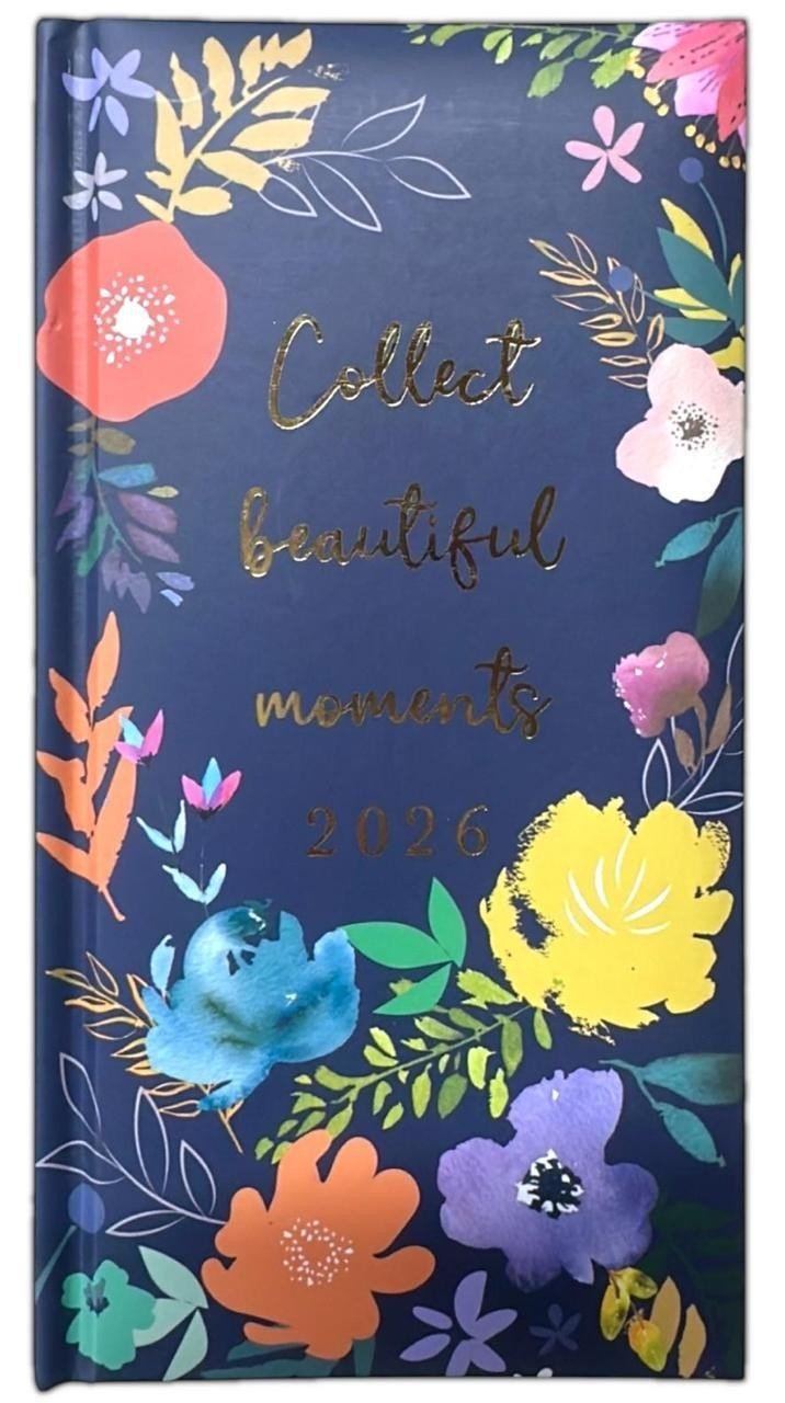 2026 DIARY POCKET SMALL / SLIM LINE METAL CORNER WEEK TO VIEW CUTE FASHION DIARY