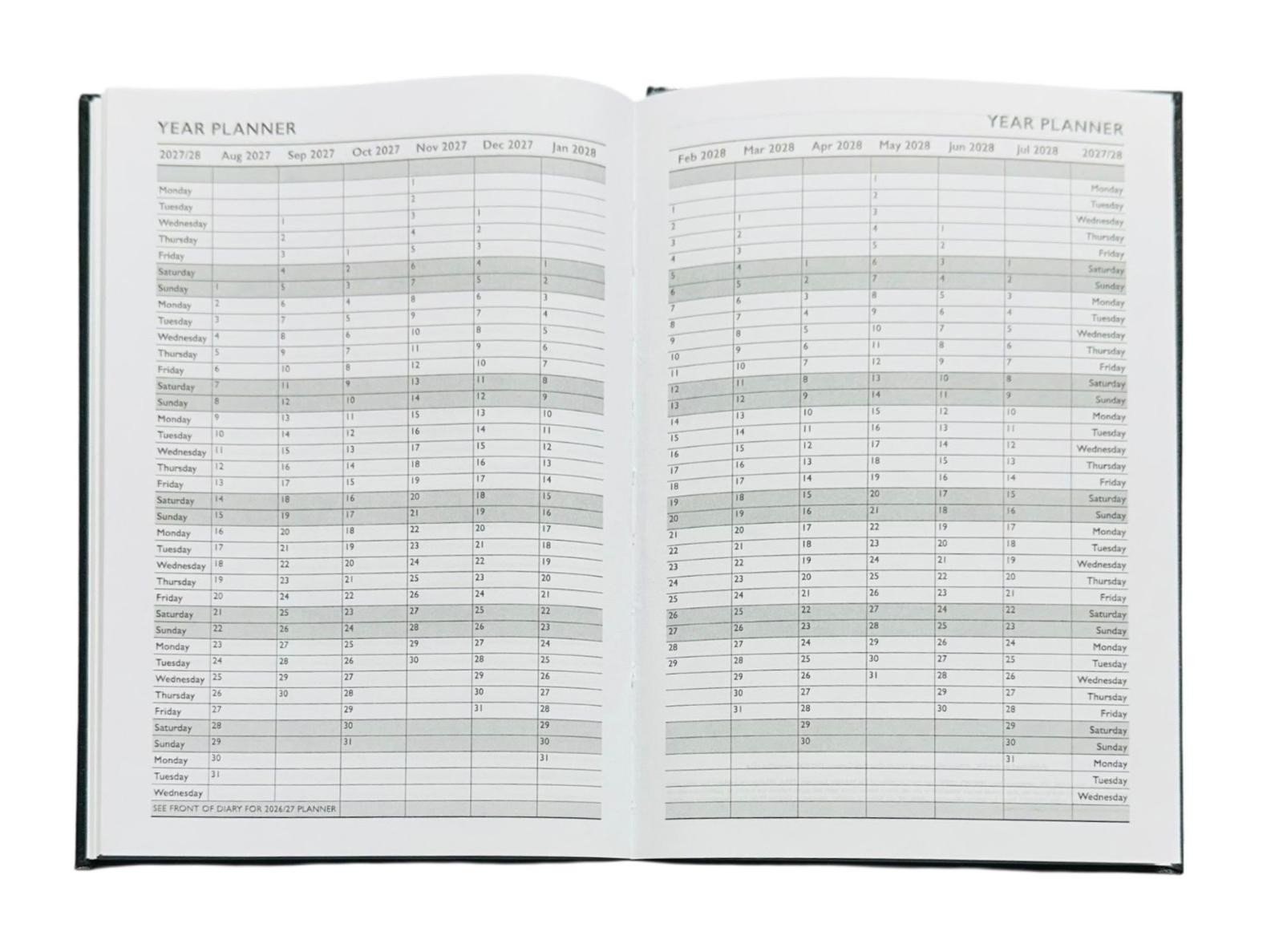 2026-2027 A5 Week To View Academic Diary Mid-Year Student Planner Office School