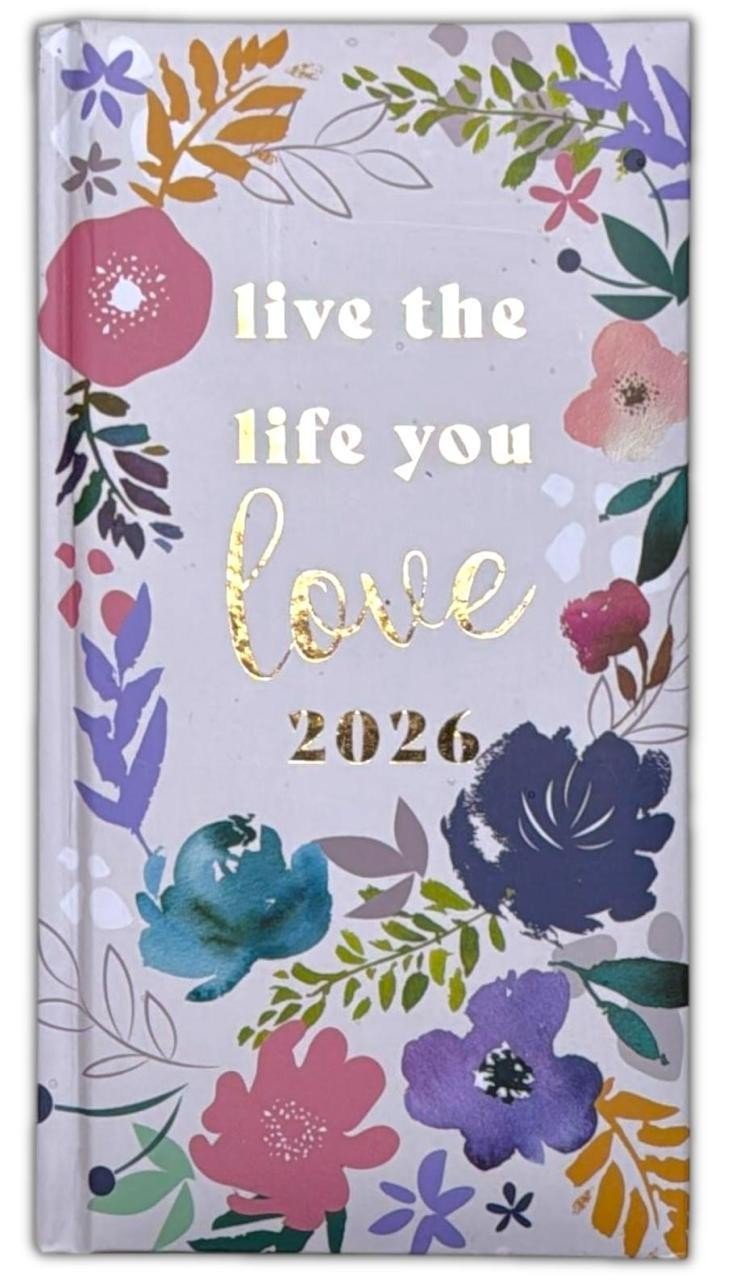 2026 DIARY POCKET SMALL / SLIM LINE METAL CORNER WEEK TO VIEW CUTE FASHION DIARY